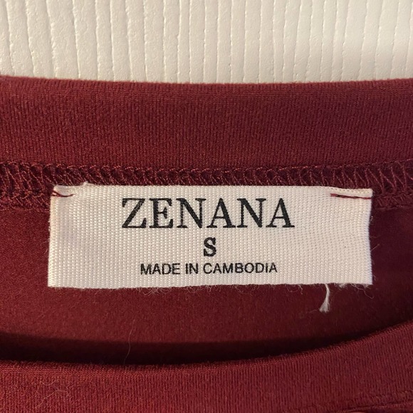 Zenana Womens 2-piece tunic set color Burgandy - Picture 7 of 8